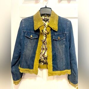 Vintage Luii suede and Jean jacket size medium